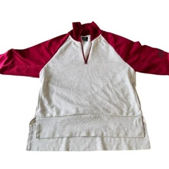 "Nike"DRi-Fit,1/4 Zip,JUST DO IT on L Arm,Longer Back Hem,Workout,Sports,Sweat - Picture 4 of 5